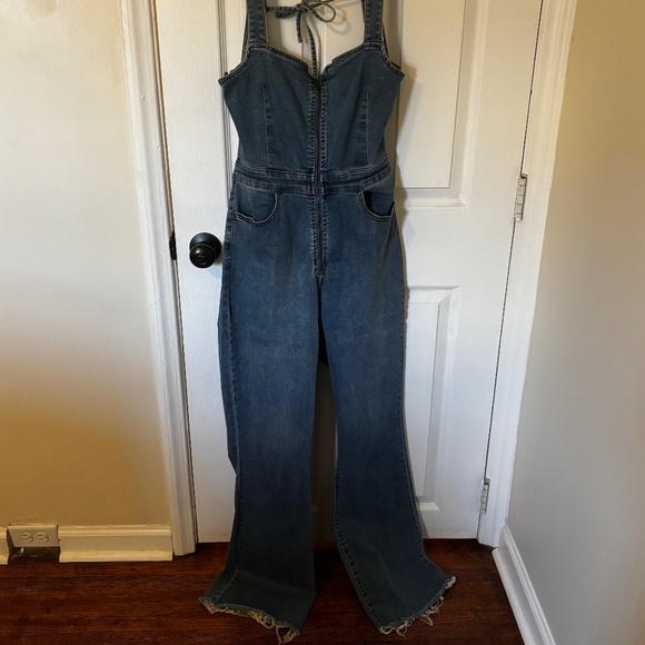 Free People CURVY 2nd Ave One Piece Jumpsuit - Picture 2 of 3